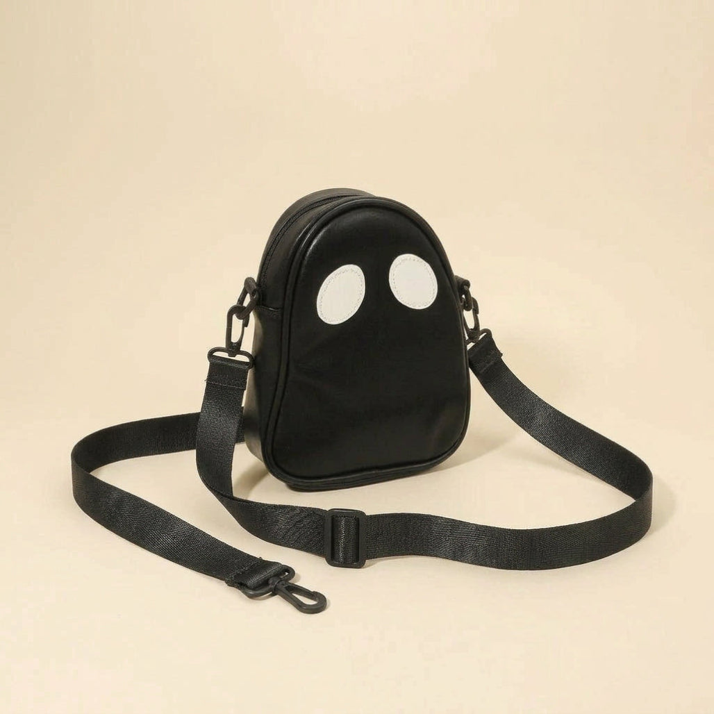 Faux Leather Cute Spooky Halloween Ghost Crossbody Bag